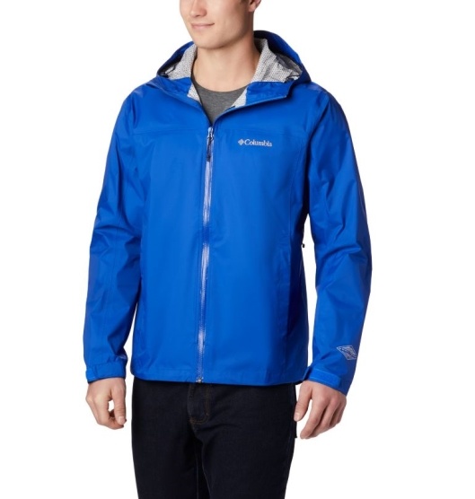 Azul Men's Columbia Omni-Tech Rain Jacket | SKXCHW-467