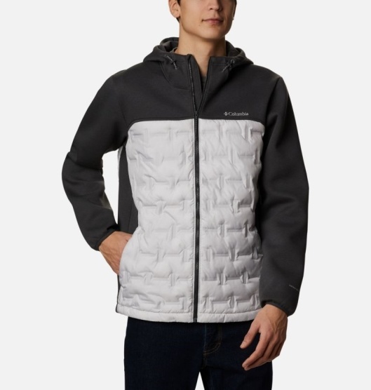Black Grey Men's Columbia Tech Trail Insulated Jacket | DHQUYL-547