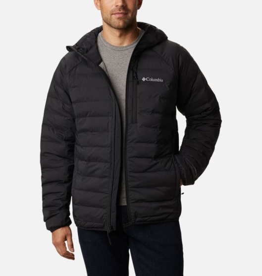 Black Men's Columbia Coats Insulated Jacket | GNOEYP-580