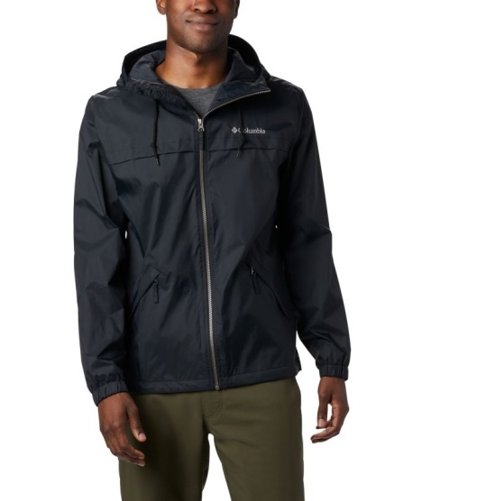 Black Men's Columbia Coats Rain Jacket | MBZESD-157
