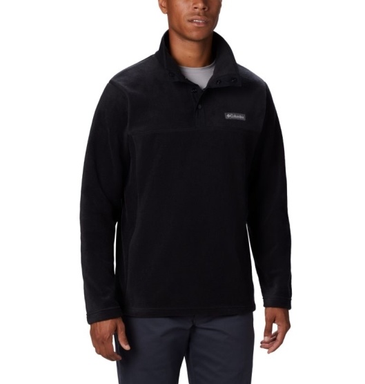 Black Men's Columbia Steens Mountain Fleece Jacket | MRVQWY-529