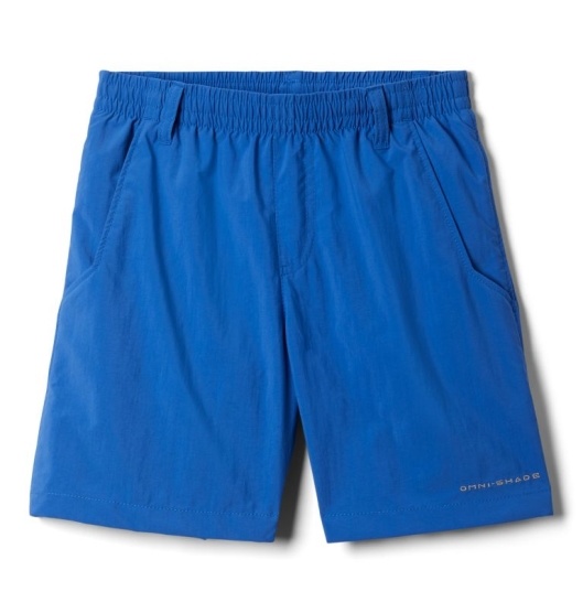 Blue Kids' Columbia PFG Backcast Shorts | RJVPOS-971