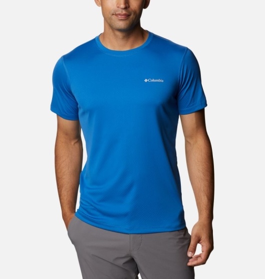 Blue Men's Columbia Zero Rules T-Shirt | XPFKZN-429