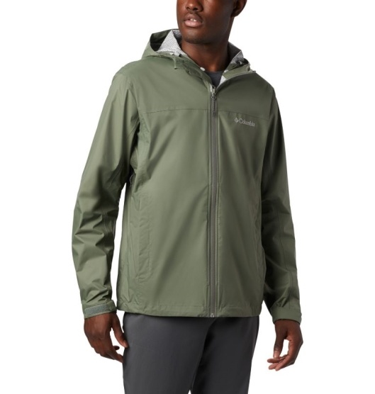 Brown Men's Columbia Omni-Tech Rain Jacket | OVZXLD-920
