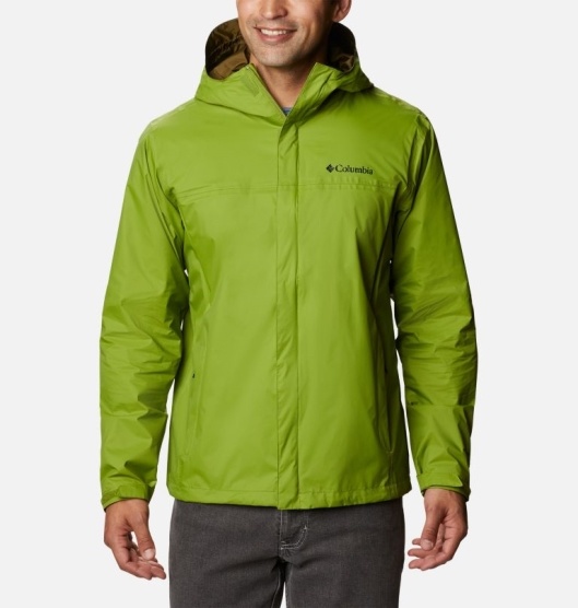Green Men's Columbia Watertigh Rain Jacket | KLXGFM-815