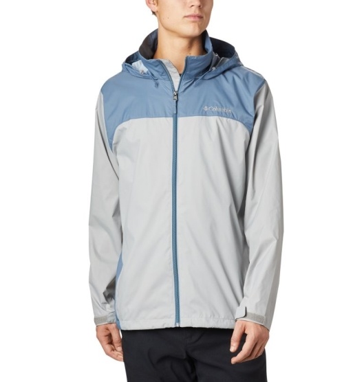Grey Men's Columbia Coats Rain Jacket | BJZQFR-863