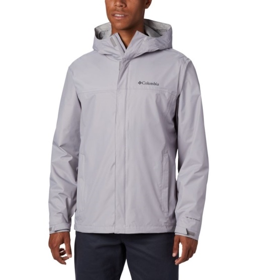 Grey Men's Columbia Watertigh Rain Jacket | WATMGH-715