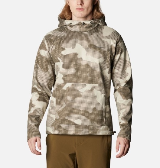 Khaki Men's Columbia Omni Shield Fleece Jacket | TFYXLJ-689