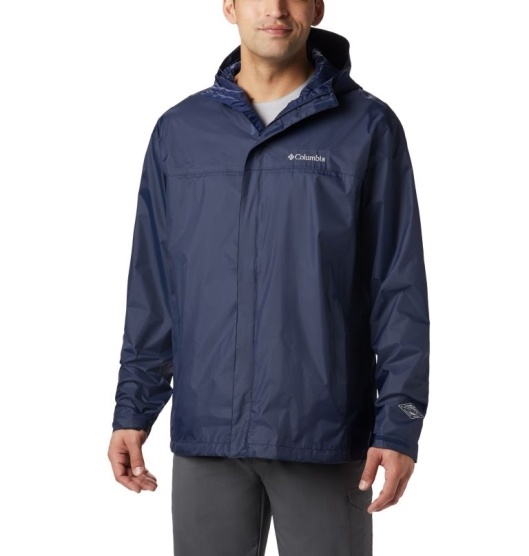 Navy Men's Columbia Coats Rain Jacket | FTJQWI-063