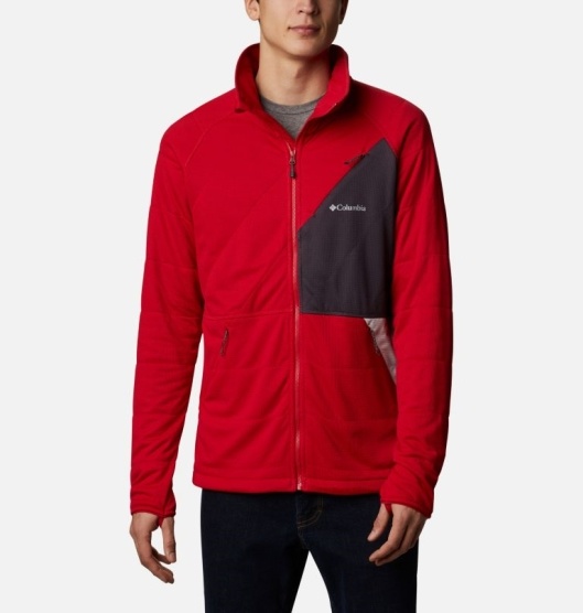 Red Men's Columbia Parkdale Point Fleece Jacket | EQXYRJ-930