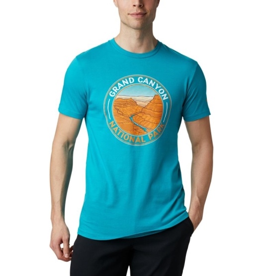 White Men's Columbia PFG T-Shirt | CRPEDM-701