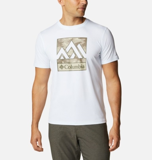 White Men's Columbia Zero Rules T-Shirt | EFRCXS-975